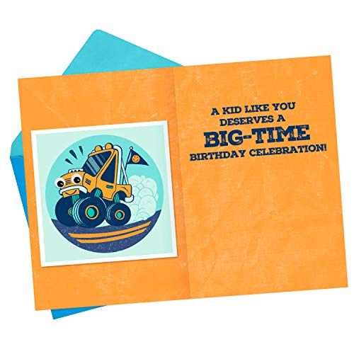 Hallmark Birthday Card for Kids (Monster Truck Sticker) - Image 2