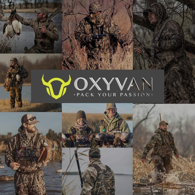 OXYVAN Store Duck Hunting Waders with 600G Rubber Boots Insulated,Neoprene Realtree MAX-7 Camo Fishing Chest Waders for Men & Women - Image 3