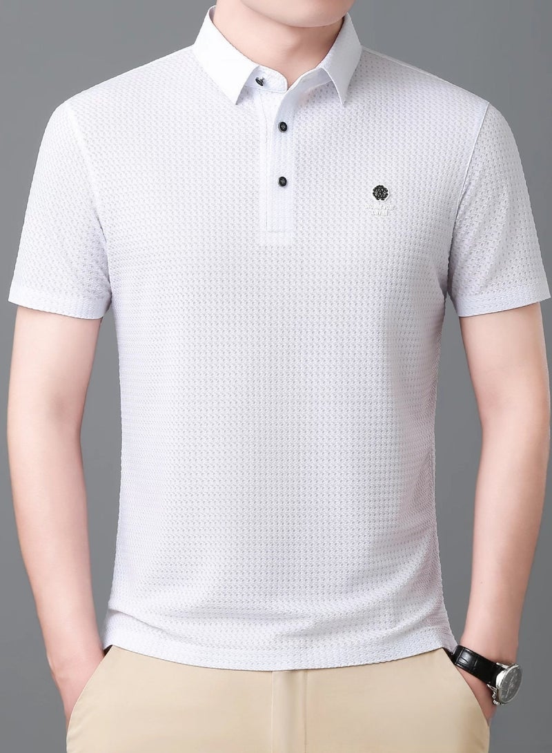 KUYING New Loose And Versatile Business Polo Shirt - Image 1