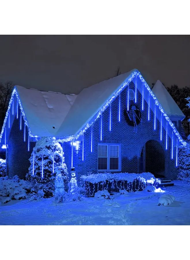 8 أنابيب 192 مصباح LED أضواء عيد الميلاد نيزك ستارة جليدية للأوتار لإضاءة المنزل - Image 5