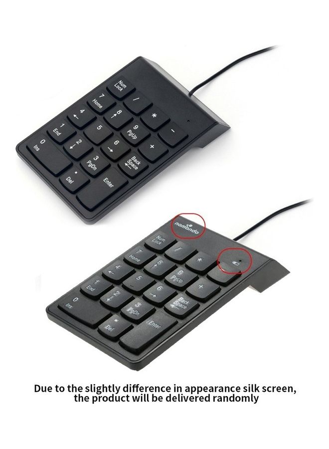 Wired USB Numeric Keypad Black - Image 4