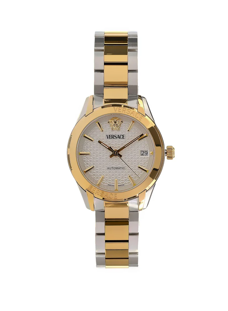 VERSACE Greca Classic Automatic Silver Dial Watch
