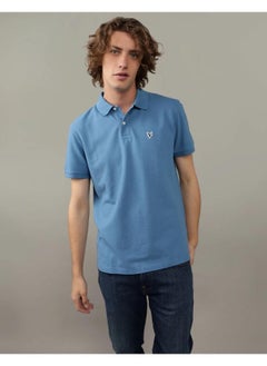 American Eagle Logo Detail Short Sleeve Polo Shirt  - Image 1