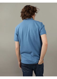 American Eagle Logo Detail Short Sleeve Polo Shirt  - Image 2