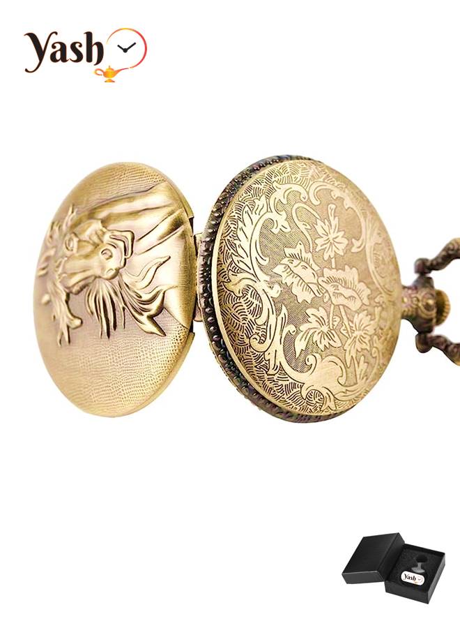 YASH Yash Horse Inspired Quartz Pocket Watch  - Image 3