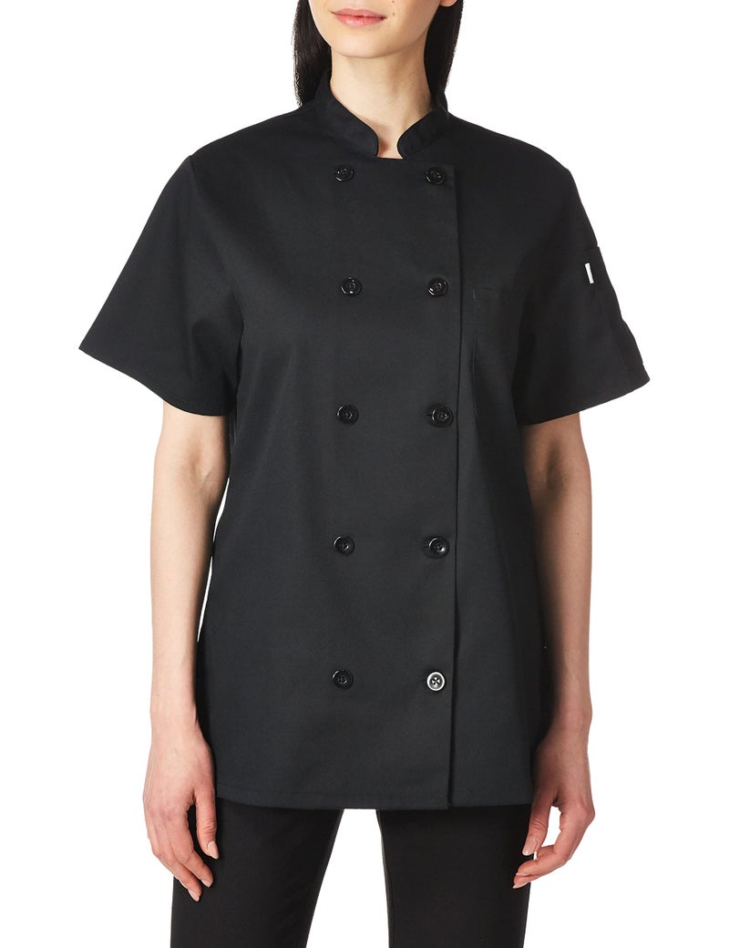 Uncommon Threads womens Tahoe Women's Fit Chef Coat Shirt, Black, X-Small US - Image 4
