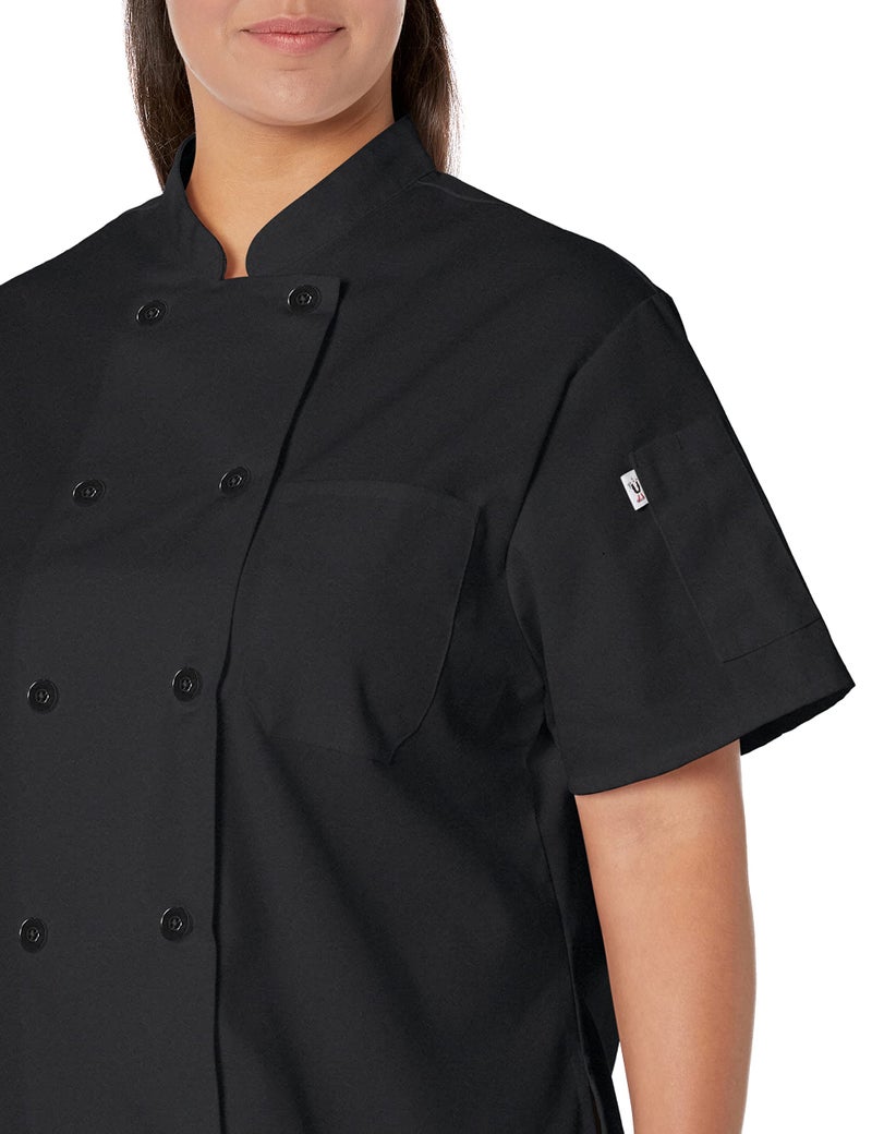 Uncommon Threads womens Tahoe Women's Fit Chef Coat Shirt, Black, X-Small US - Image 3