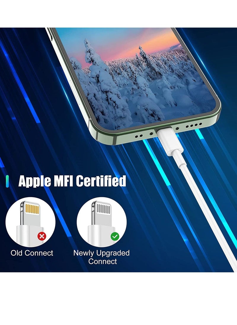 Generic - iPhone Charger Cable 2M, 3Pack [Apple MFi Certified] Long Lightning to USB Cable 3 meter, Apple Fast Charging Lead for Apple iPhone 13 Pro/12 Pro Max/12 Mini/11/X/XS/XR/XS - Image 1