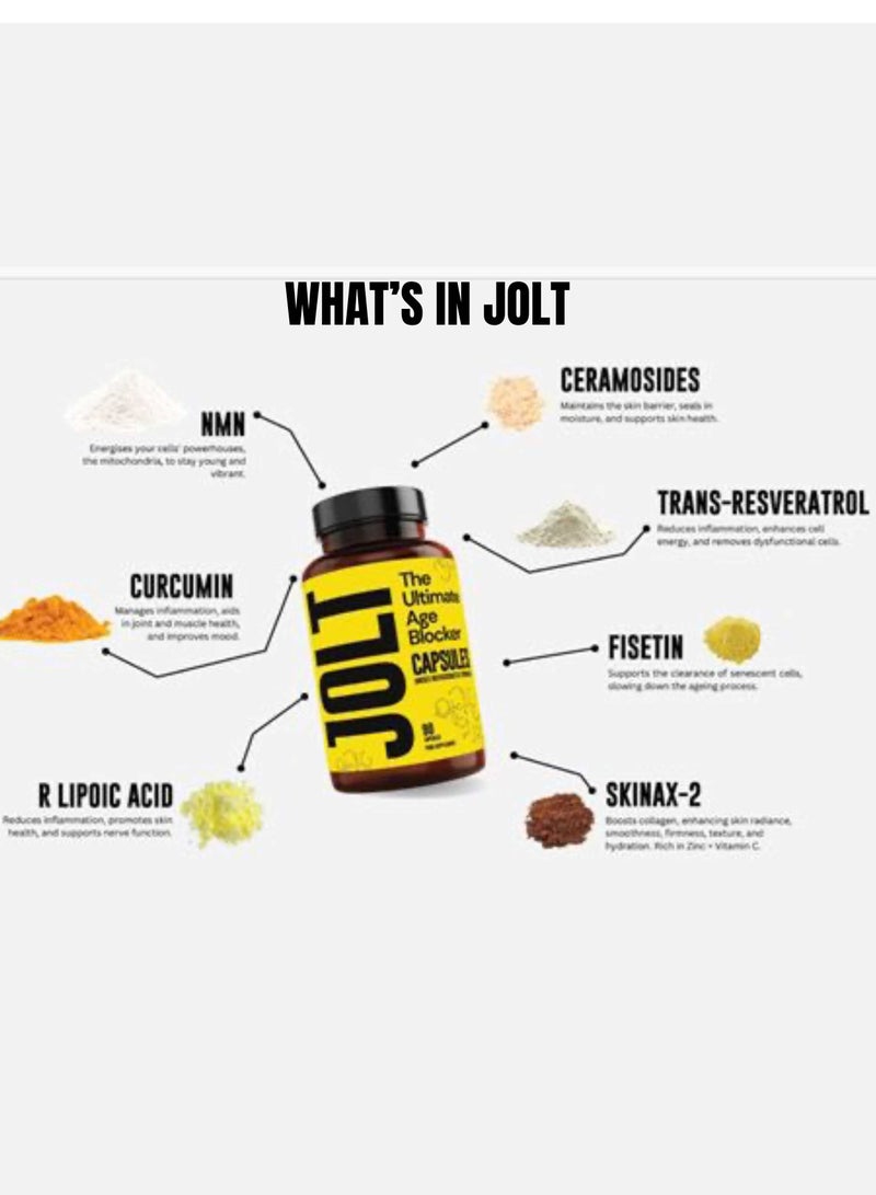 JOLT JOLT Anti-Aging Supplement: Convenient Daily Capsules for Enhanced Skin Radiance, Reduced Wrinkles, and Increased Energy with Premium Ingredients Antiaging Capsules (pack of 3 Bottles) - Image 4