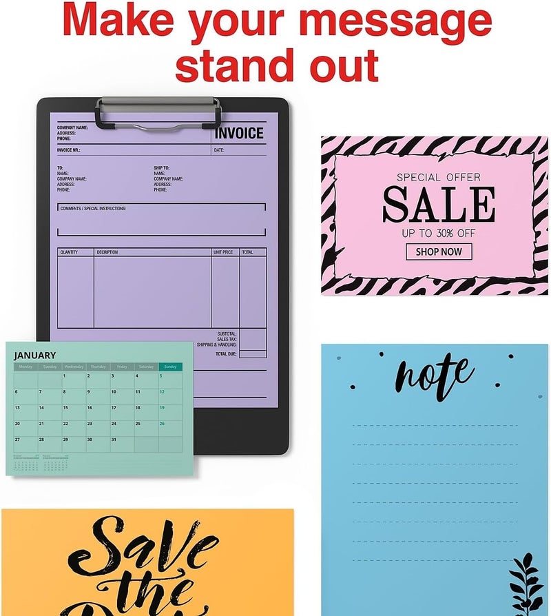 Staples 30% Recycled Color Copy Paper, 20 lbs., 8.5" x 11", Green, 500/Ream - Image 5