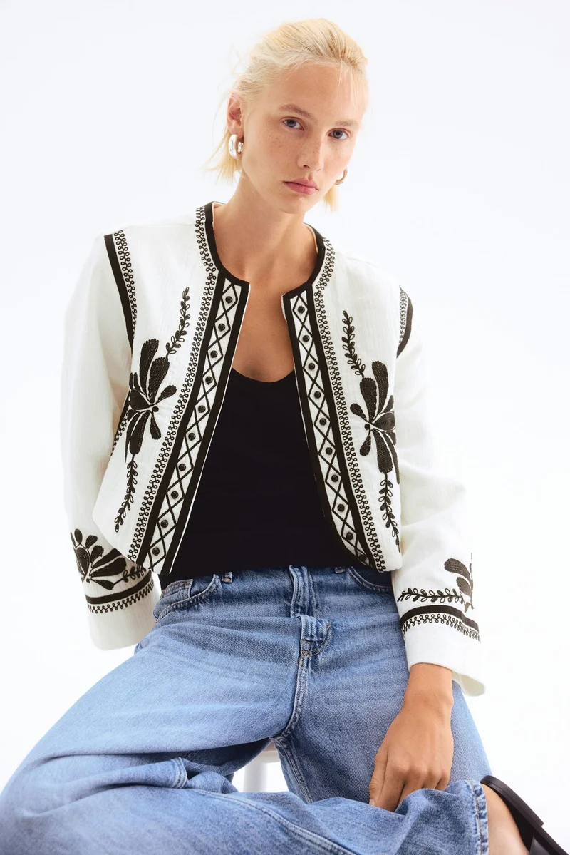H&M Embroidered jacket