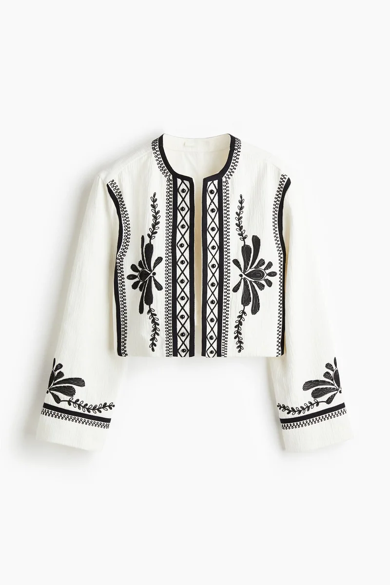 اتش اند ام جاكيت مطرز