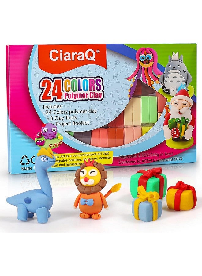 CiaraQ 24 Colors Small Block Polymer Clay Starter Kit, Oven Bake Clay, Diy Molding Clay, Great For Kids, Beginners - Image 2