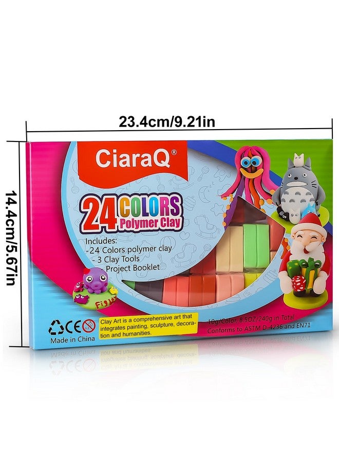 CiaraQ 24 Colors Small Block Polymer Clay Starter Kit, Oven Bake Clay, Diy Molding Clay, Great For Kids, Beginners - Image 4
