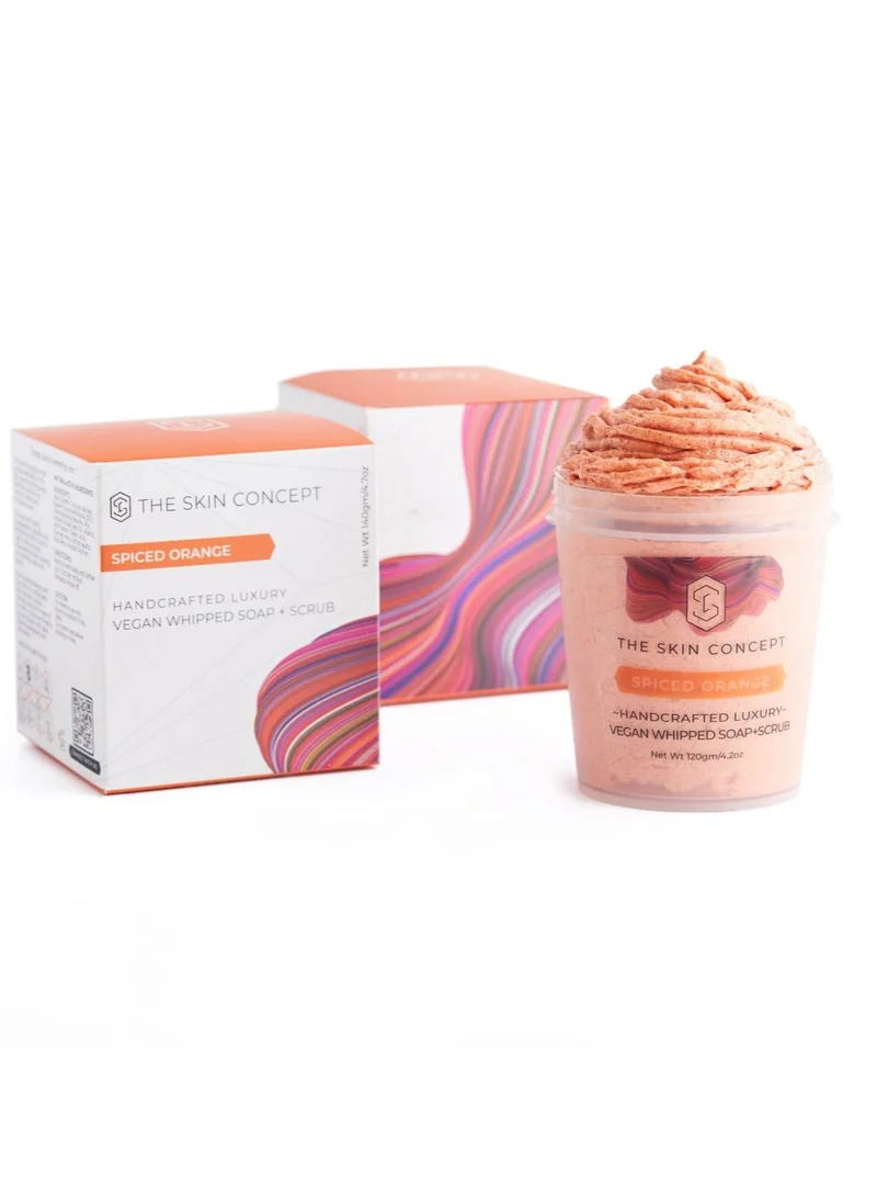 THE SKIN CONCEPT The Skin Concept Whipped Soap and Scrub - Spiced Orange - Handmade, Vegan