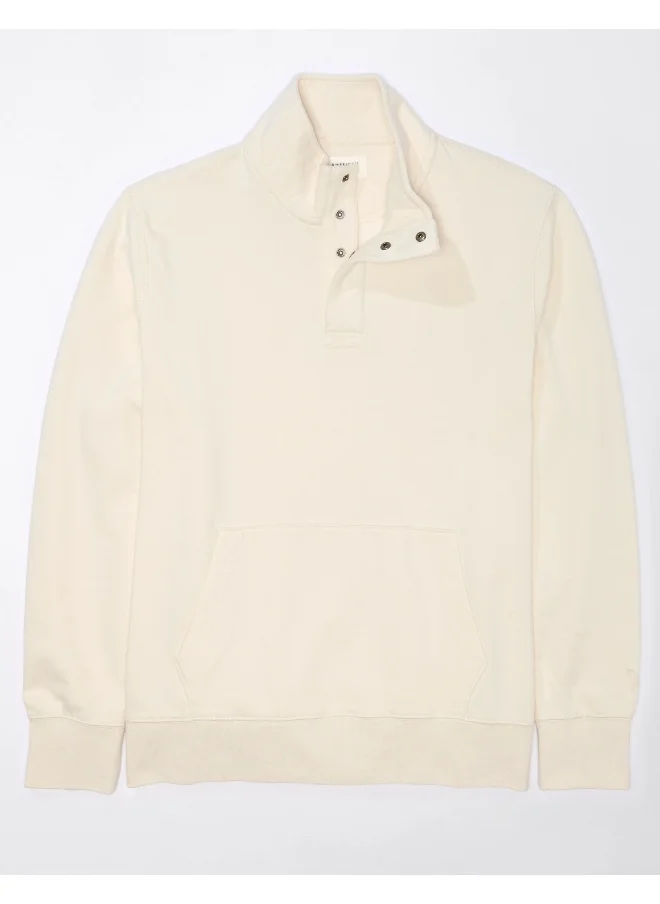 امريكان ايجل AE Quarter-Snap Mockneck Sweatshirt