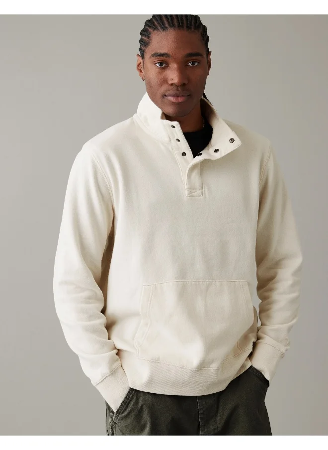 امريكان ايجل AE Quarter-Snap Mockneck Sweatshirt