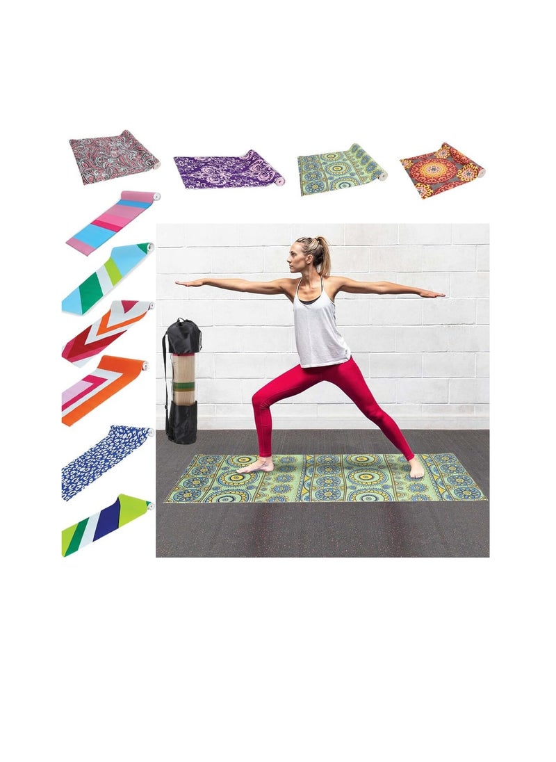 SportQ - Premium 4mm Thick Non-Slip Yoga Mat with Attachment Strap Ideal for HIIT, Pilates, Yoga and Many Other Home Exercises by Sport Q - Image 1