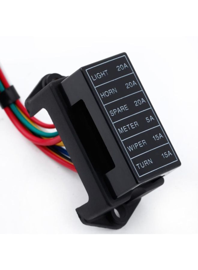 NIBEMINENT 6-Way Auto Blade Circuit Fuse Box Block Holder Black  - Image 2