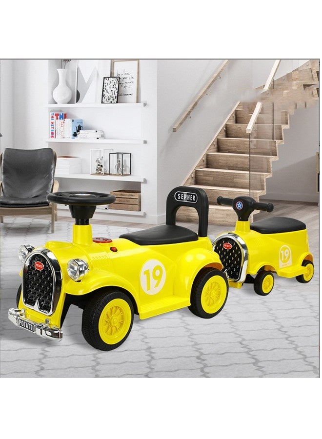 Child Electric car Kids Riding Toy，Ride On Train Ride on Car Toddler Push Car for Kids to Drive Model Game Gift, ride-on car/push car with a trailer  - Image 2