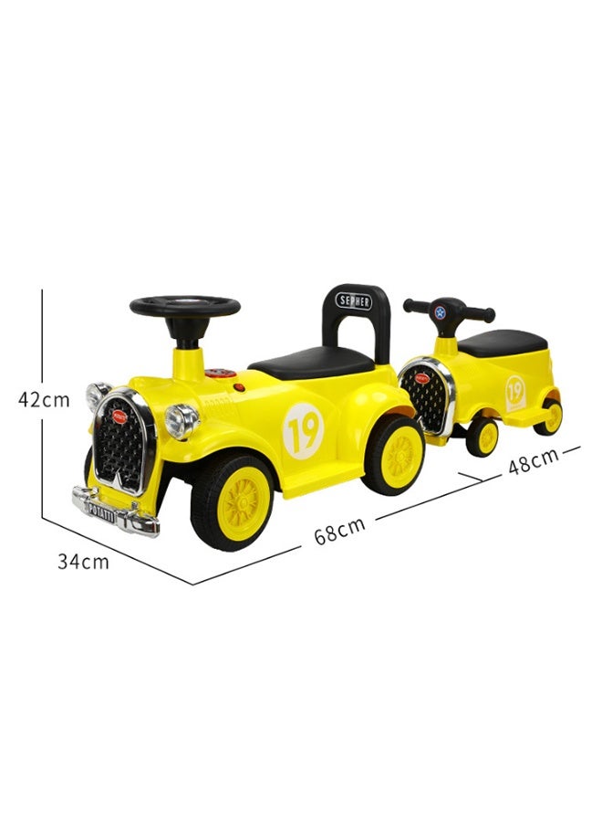 Child Electric car Kids Riding Toy，Ride On Train Ride on Car Toddler Push Car for Kids to Drive Model Game Gift, ride-on car/push car with a trailer  - Image 3