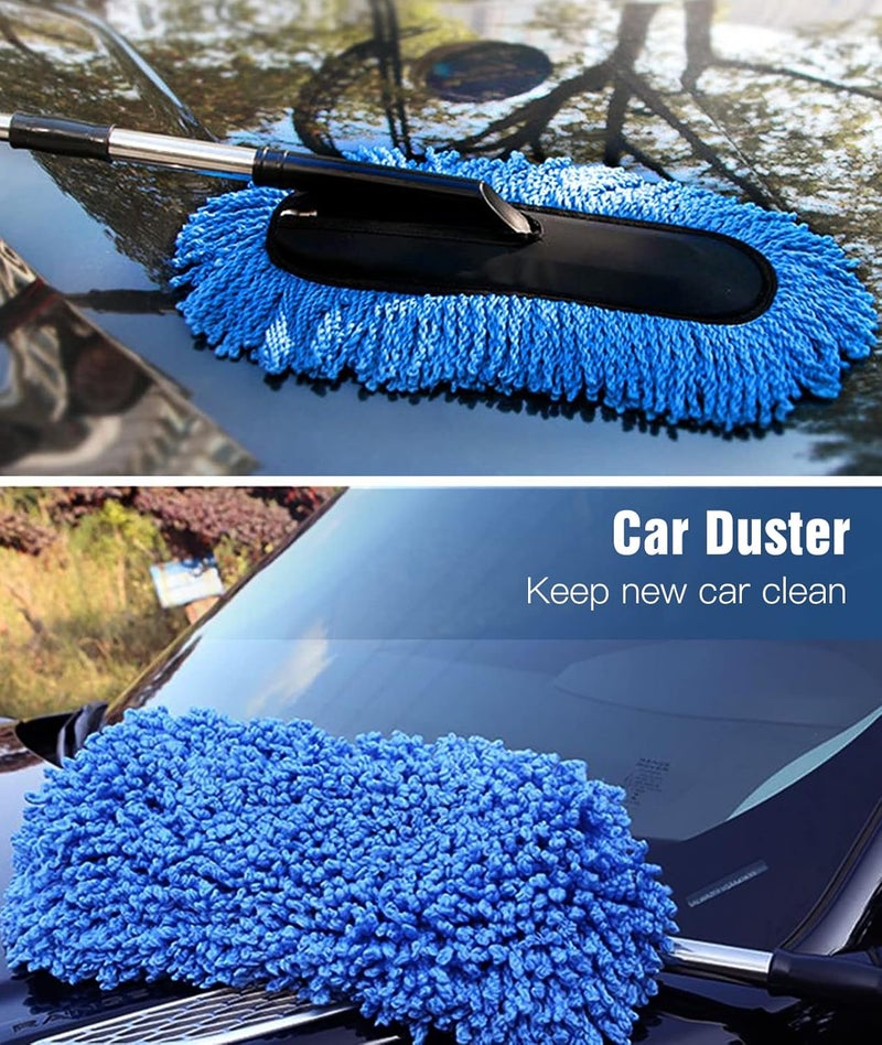 YeewayVeh Car Duster Kit - 2 Pack Microfiber Cleaning Brushes with Extendable Handle - Image 4