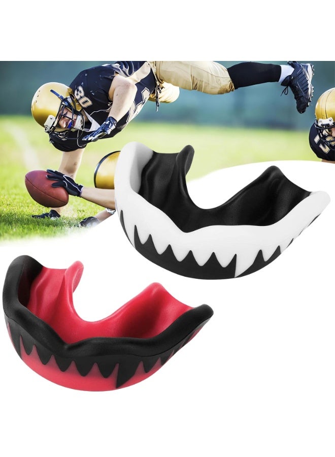 Mouth Guard – 2Pcs Adults & Youth Sports Mouthguards, Professional Mouthpieces EVA Double Colored for Boxing, MMA, Rugby, Football, Basketball, Muay Thai, Judo, Karate - Image 1