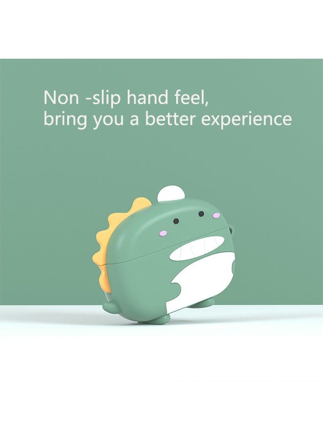 Earphone Case for Huawei Freebuds Pro 2,Creative Cute Cartoon Soft Silicone Dinosaur Protective Bluetooth Headset Cover,Charging Port Accessible (Green) - Image 5