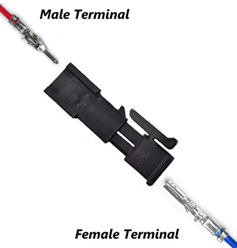 Molex Micro-Fit 3.0 dual row (2 Circuits) Male & Female receptacle plug, w/Terminal sockets, (Pack of 10 Complete Set) - Image 2