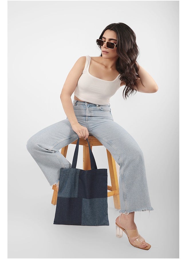 earthbags - Azure Cotton Tote Bag Denim - Image 1