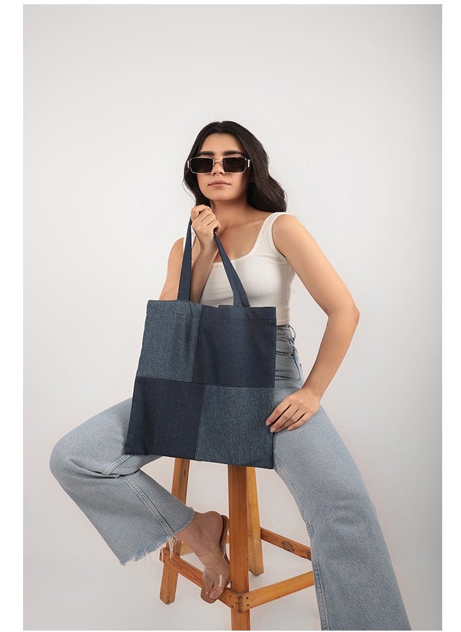 earthbags - Azure Cotton Tote Bag Denim - Image 1