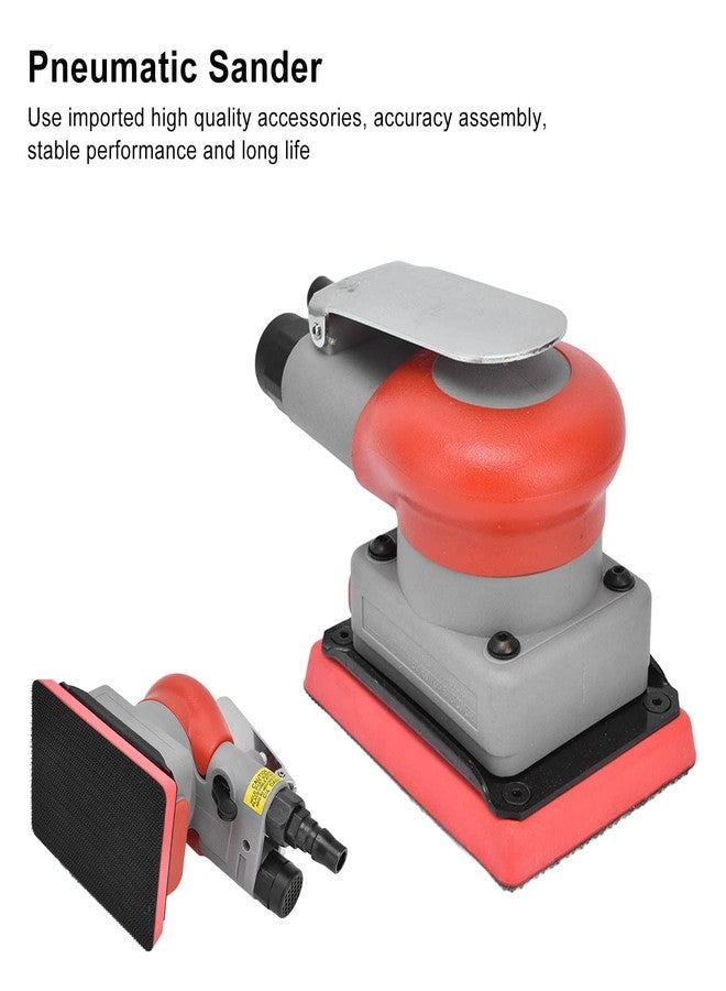 WALFRONT Pneumatic Sander Sander 10000 RPM Air Orbit Finishing Sanding Tool for Wood Sanding Car Waxing Metal 0.6-0.8Mpa - Image 2