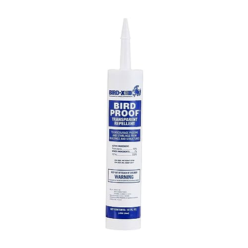 Bird-X Bird Proof Gel, Sticky and Transparent Clear Gel, Long-Lasting and Easy to Use, Covers 10 Linear feet, 10 fl. oz., Pack of 1 - Image 1