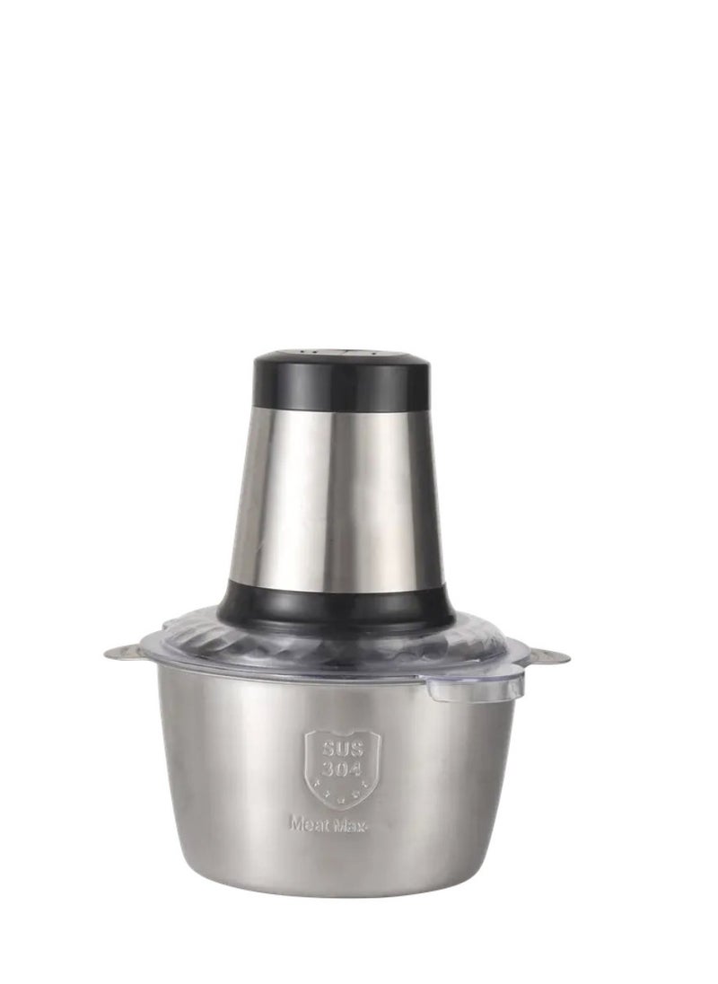 Maxtop Meat Grinder, Food Chopper, 3L Stainless Steel Food Processor for Meat, Vegetables, Fruits and Nuts, Stainless Steel Bowl and Sharp Blades Meat Grinder  - Image 1