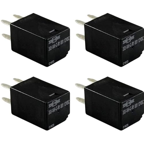 JOINAP Automotive Purpose Relays 303-1AH-C-R1-U01-12VDC SPNO 20A 12VDC for Polaris RZR Slingshot Ranger Sportsman Cooling Fan Relay (4 Pack) - Image 1