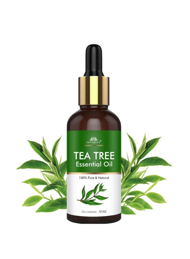 INTIMIFY Tea Tree Essential Oil For Hair, Skin & Face Acne Care 30ml - Image 1
