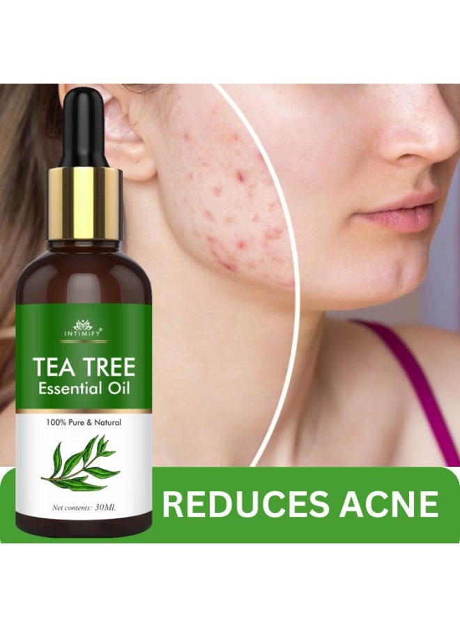 INTIMIFY Tea Tree Essential Oil For Hair, Skin & Face Acne Care 30ml - Image 2