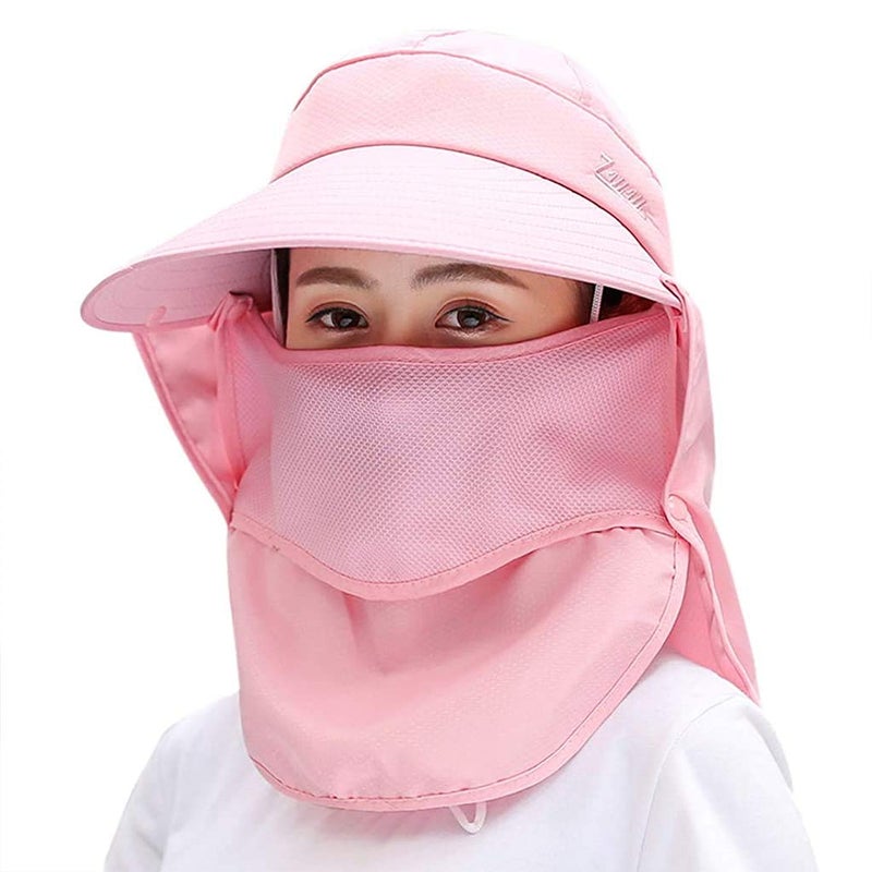 GUSTAVE ® Unisex Summer Hats with Detachable Flaps, Sun Hats for Women, Sun Protection Cap for Women, for Gardening, Beach, Boating, Fishing - Image 1