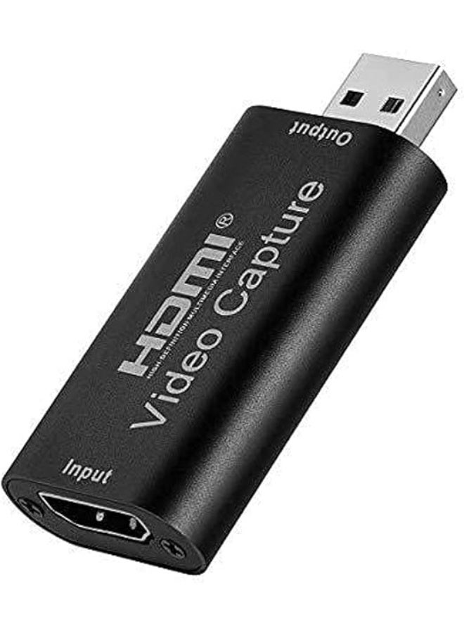 HDMI Video Audio Capture Card – High-Definition 1080P Recording, Live Streaming, Plug & Play, Compatible with PC, Laptop, PS4, Xbox, Camera, OBS