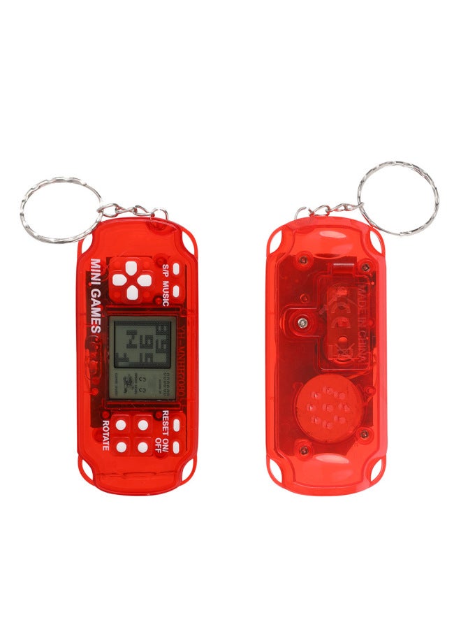 Handheld Tetris Game Machine Classic Nostalgic Mini Psp Video Game Machine Keychain Pendant-Color:Macaron Powder  - Image 4
