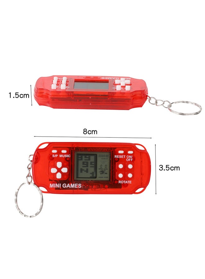 Handheld Tetris Game Machine Classic Nostalgic Mini Psp Video Game Machine Keychain Pendant-Color:Macaron Powder  - Image 5
