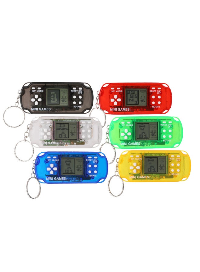 Handheld Tetris Game Machine Classic Nostalgic Mini Psp Video Game Machine Keychain Pendant-Color:Macaron Powder  - Image 3