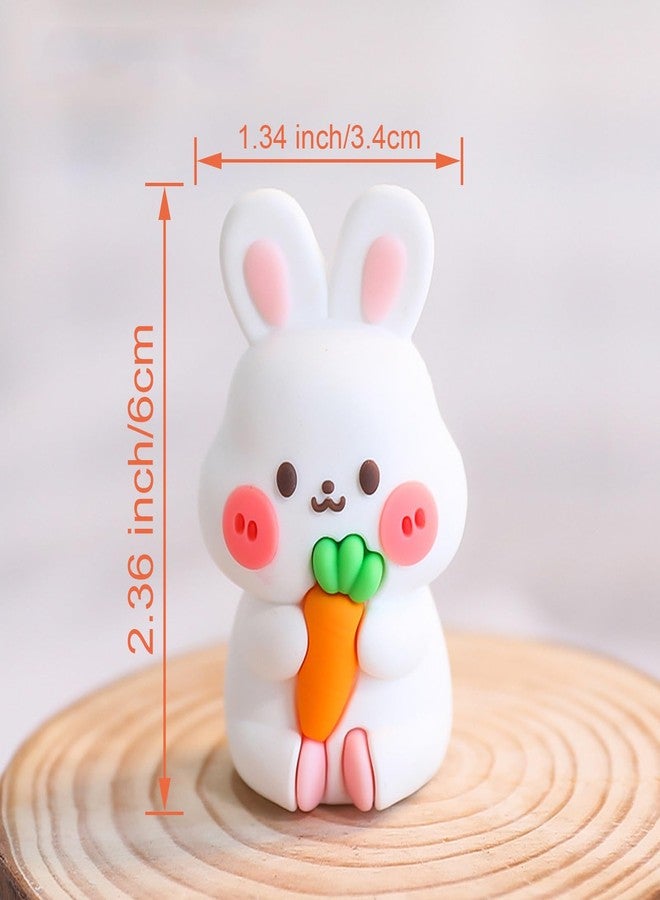 Qzinxja Cute Carrot Rabbit Theme Cake Topper Birthday Cake Decorations,Bunny Birthday Cake Toppers Cake Decor Mushrooms Carrots Cupcake Topper Jungle Animals Cupcake Toppers Birthday Party Supplies - Image 5
