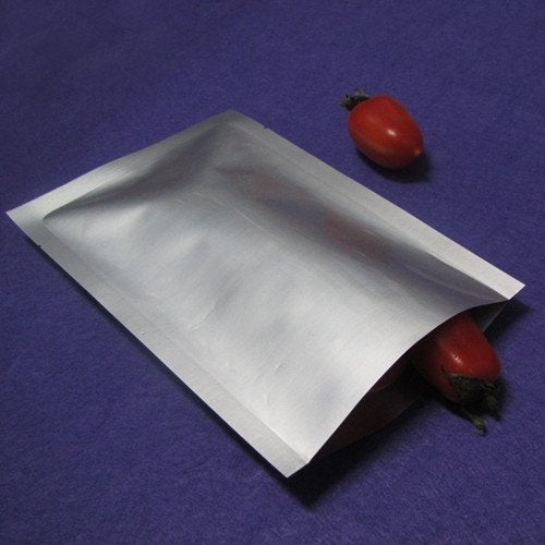 MITOB 100 Pack Sample Packets Small Silver Mylar Bags 1.97x2.76 inch 3.9 Mil Pure Aluminum Foil Flat Food Storage Bag Open Top Heat Sealing Vacuum Pouch for Coffee Beans Candy with Tear Notch - Image 4