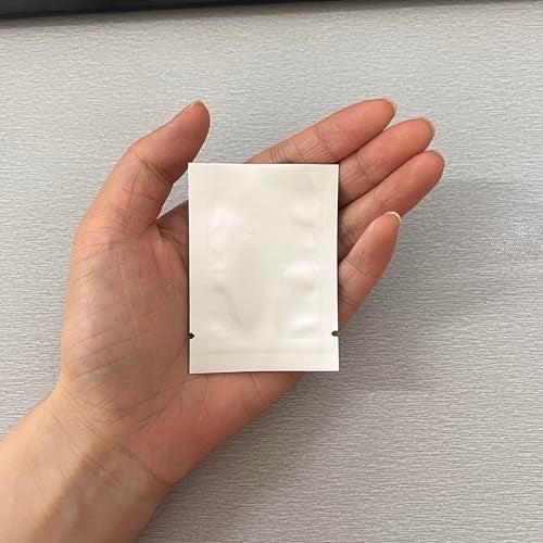 MITOB 100 Pack Sample Packets Small Silver Mylar Bags 1.97x2.76 inch 3.9 Mil Pure Aluminum Foil Flat Food Storage Bag Open Top Heat Sealing Vacuum Pouch for Coffee Beans Candy with Tear Notch - Image 3