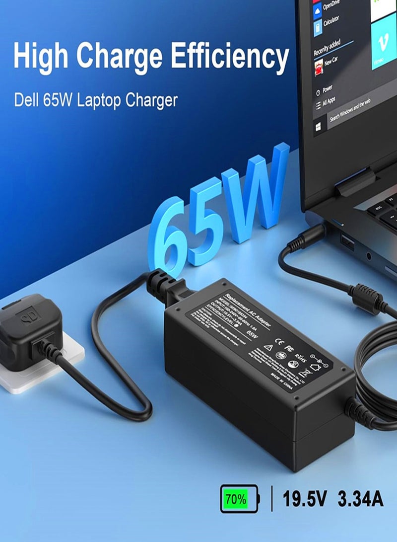 65W Type C Universal Chromebook Charger for Lenovo ThinkPad HP Dell ASUS Acer Aspire Samsung MSI Huawei InnJoo and More USB C Laptop Charger Fast Power Adapter  - Image 2