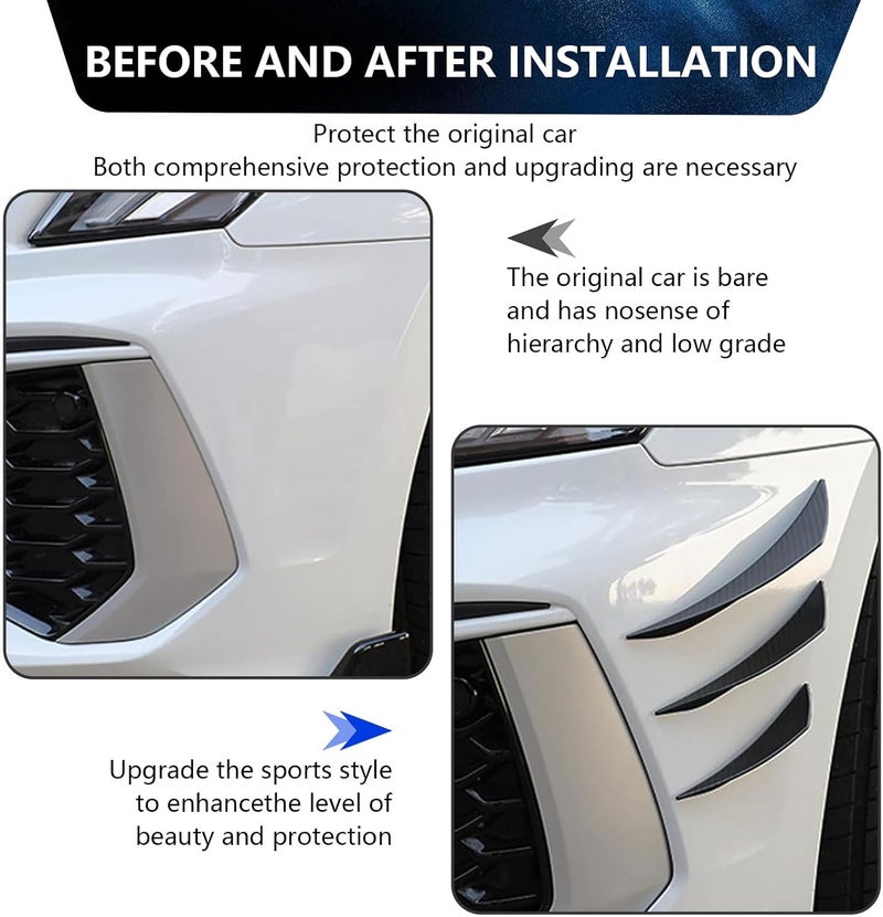 gunhunt 6 PCS Car Front Bumper Lip Splitter - Image 4