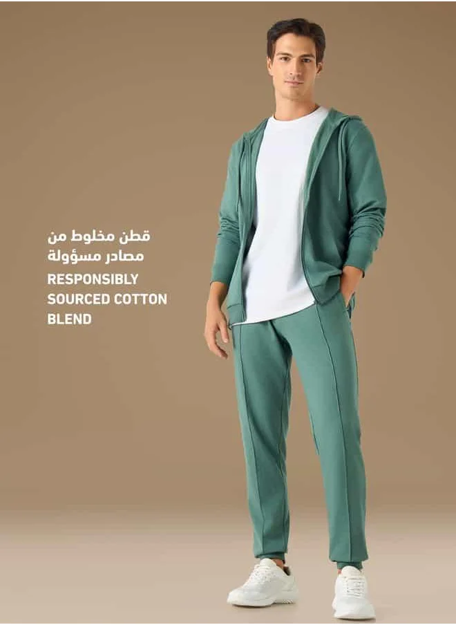 ادوت Zip Through Jacket with Hood and Pockets