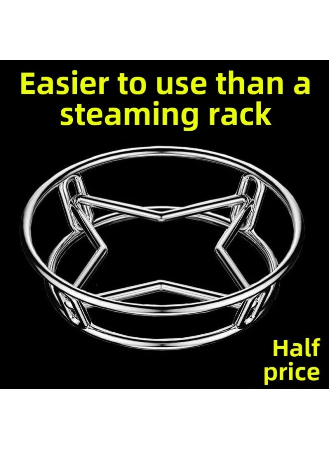 Steaming Rack Stainless Steel Steaming Tray Steamer Steamer Rice Cooker Steaming Rack Water-proof Steaming Sheet Household Steamer Grate Wok Steaming Grids-Size:Pure Cotton Steamer Cloth (diameter 26cm) - Image 1