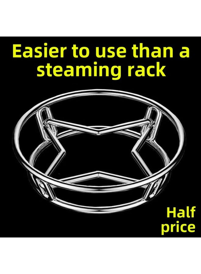 Steaming Rack Stainless Steel Steaming Tray Steamer Steamer Rice Cooker Steaming Rack Water-proof Steaming Sheet Household Steamer Grate Wok Steaming Grids-Size:Pure Cotton Steamer Cloth (diameter 26cm) - Image 3